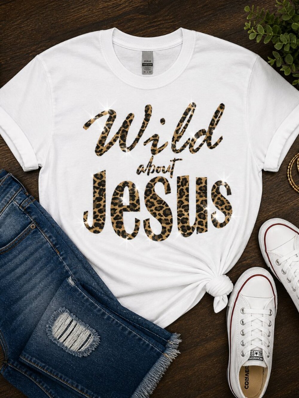 ✨ Wild About Jesus Leopard Print Tee ✨